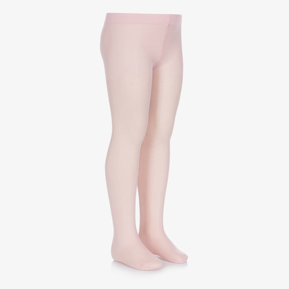 Mayoral Pink Sheer Tights with Pink Dots - NiB- Made In Italy - 2T